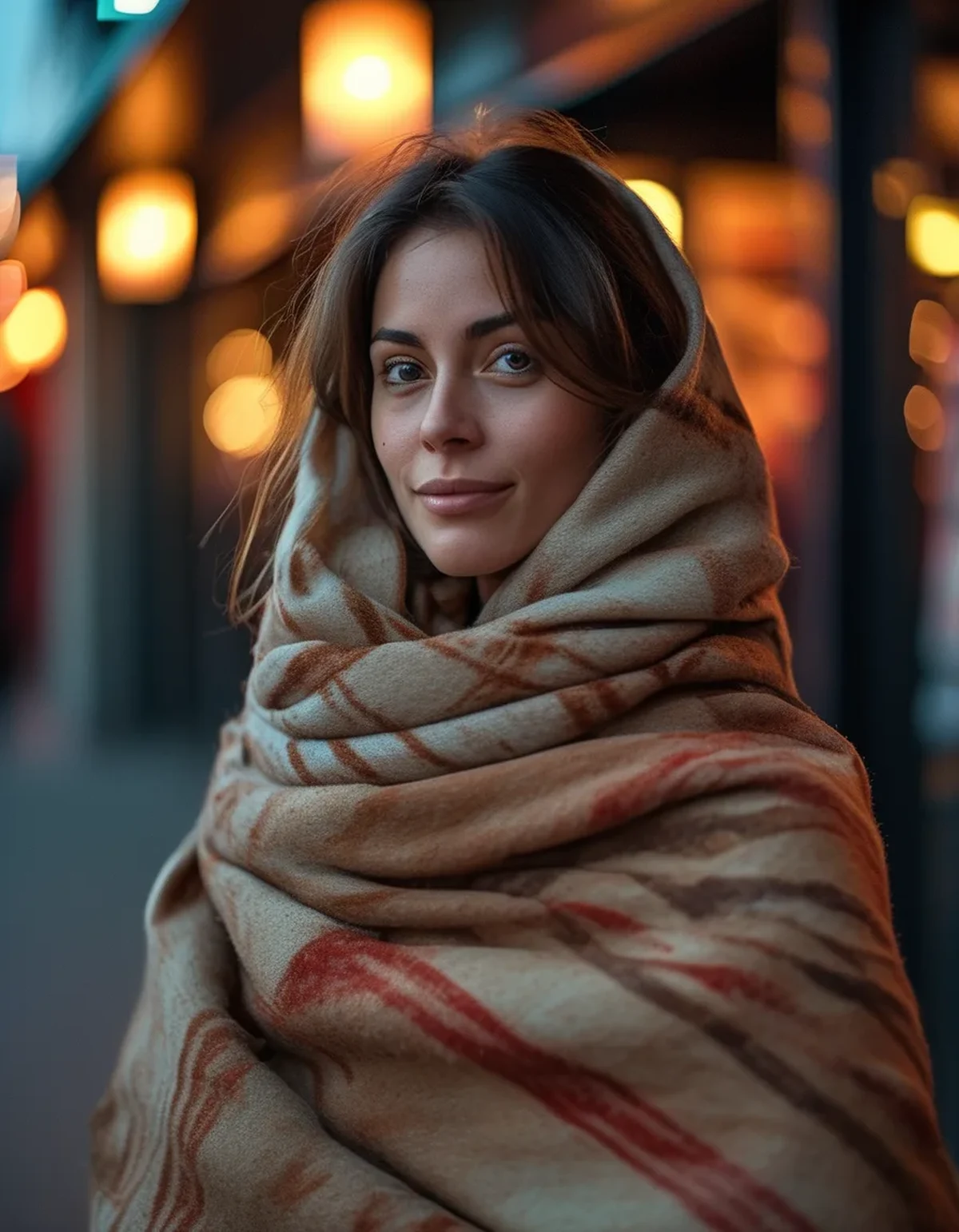 The Blanket Scarf Trick That Solves Every Movie Theater Temperature Problem